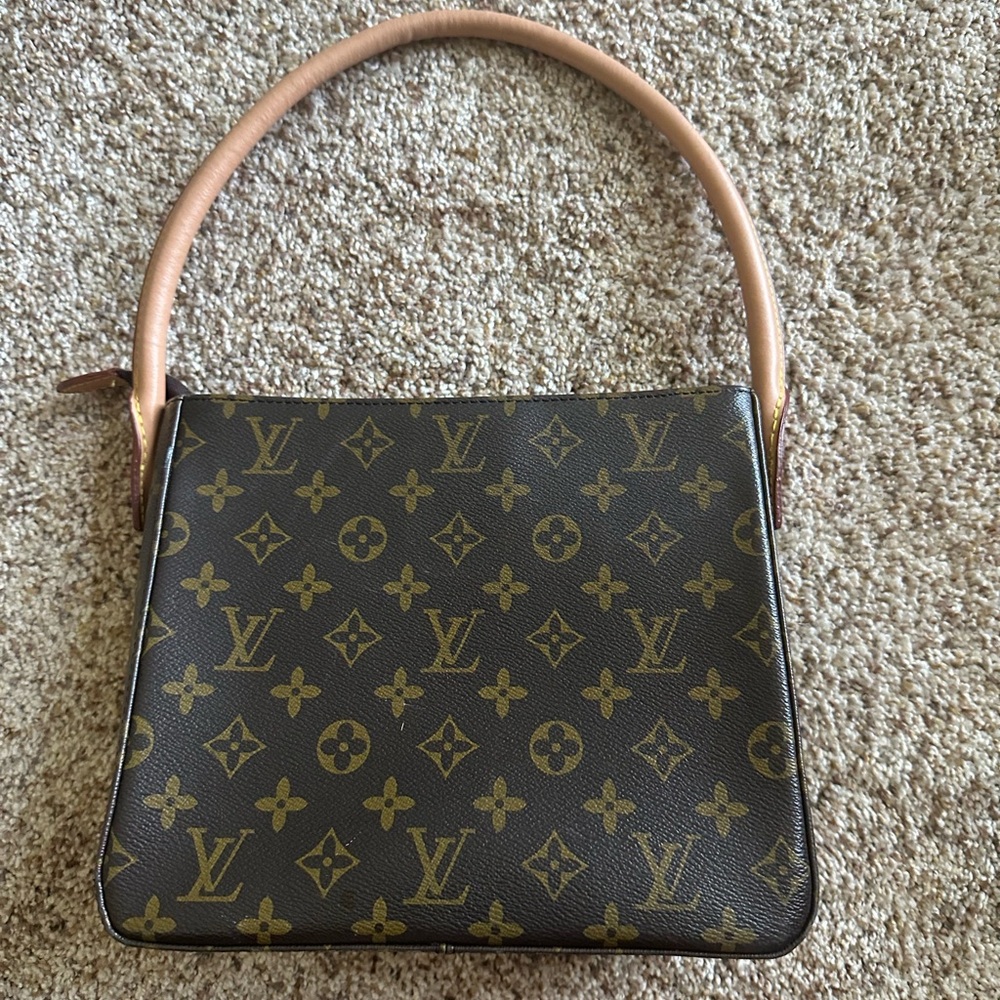 Louis Vuitton Brown and Tan Monogram Bag